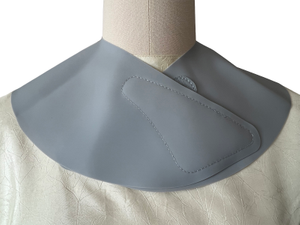 Collier de coupe en silicone imperm&eacute;able avec fermeture Velcro souple